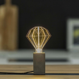 Ampoule Led E27 Noa Star Transparent Plastique H21cm