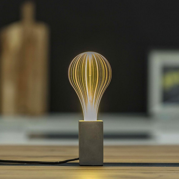 Ampoule Led E27 Bonnie Moon Transparent Plastique H21cm