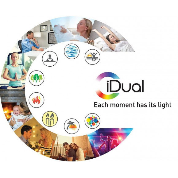 Kit De 2 Ampoules Led Idual - E14 - 7w 470lm 2700k - Avec Télécommande