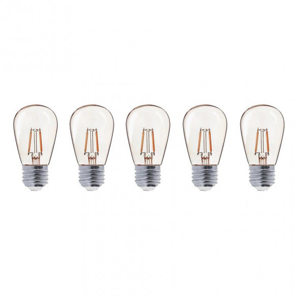 Lot De 5 Ampoules Led Part Bulb Filament Transparent Plastique H9cm