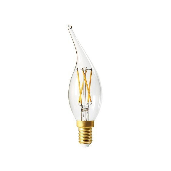 Flamme Cv4 Filament Led 5w E12 520lm Dimmable (culot Américain)