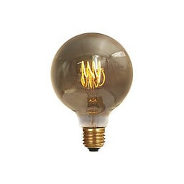 Ampoule Globe G125 Filament Led 4 Loops 4w E27 Dimmable Smokey