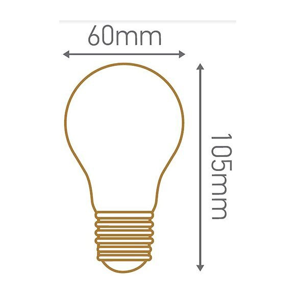 Ampoule Standard A60 Filament Led 4 Loops 4w E27 2200k 240lm Dimmable