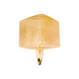 Fabrice Peltier- Ampoule Géante 'cube' Filament Led 4w E27 Dimmable Ambrée