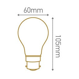 Ampoule Standard A60 Filament Led 4 Loops 4w B22 2200k 220lm Dimmable
