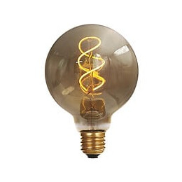 Globe G95 Filament Led Torsadé 4w E27 Blanc Doux Smokey
