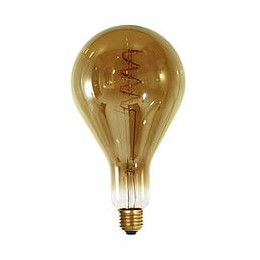 Ampoule Géante Filament Led Twisted 240mm 4w E27 2000k Dimmable - Smokey