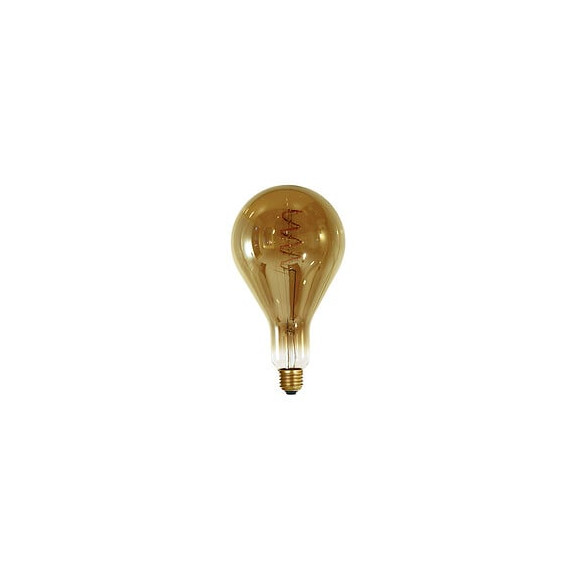 Ampoule Géante Filament Led Twisted 240mm 4w E27 2000k Dimmable - Smokey