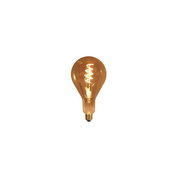Ampoule Géante Filament Led Twisted 240mm 4w E27 2000k Dimmable - Smokey