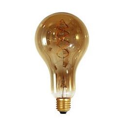 Ampoule Géante Filament Led Twisted 180mm 4w E27 Blanc Doux Smokey