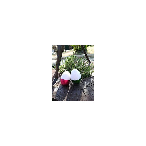 Spécial Paques - Lot De 2 Œufs Led 2x1w Blanc Froid Piles Incluses