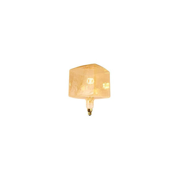 Fabrice Peltier- Ampoule Géante 'cube' Filament Led 4w E27 Dimmable Ambrée