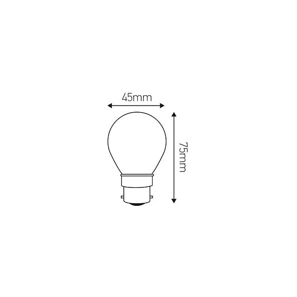 Ampoule Sphérique Filament Led E27 4w Blanc Froid - Opaline