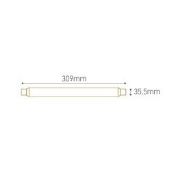 Tube Linolite Led S19 6w 2700k (blanc Chaud) 500lm - 310mm