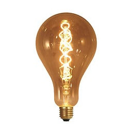 Ampoule Géante Filament Led Twisted 200mm 4w E27 2000k 160lm Dim Smokey