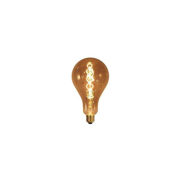 Ampoule Géante Filament Led Twisted 200mm 4w E27 2000k 160lm Dim Smokey