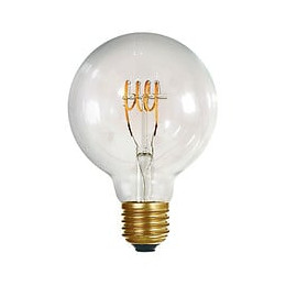 Ampoule Globe G95 Filament Led Torsadés 4w E27 2200k 240lm Dimmable