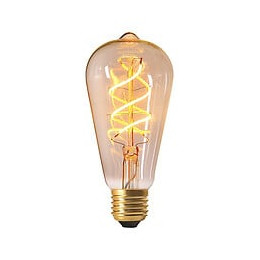 Ampoule 'edison' Filament Led Torsadé 4w E27 2200k 240lm Dim Claire