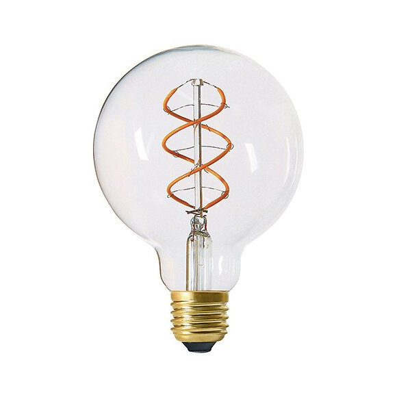 Globe G95 Filament Led Twisted 4w E27 Blanc Doux Claire
