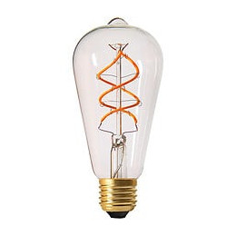 Ampoule 'edison' Filament Led Torsadé 4w E27 2200k 240lm Dim Claire