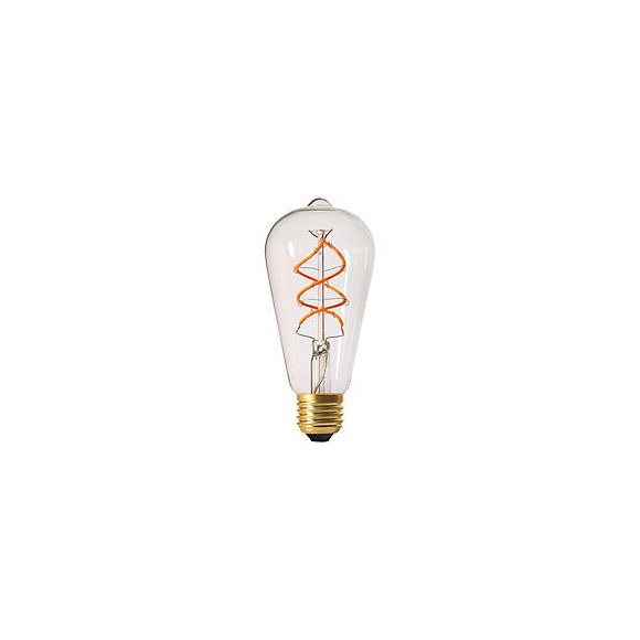 Ampoule 'edison' Filament Led Torsadé 4w E27 2200k 240lm Dim Claire