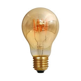 Standard A60 Filament Led 4 Loops 4w - Culot Américain E26 - 2000k 200lm Dimmable Ambrée