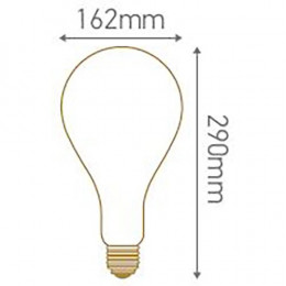 Ampoule Géante Filament Led Twisted 290mm 6w E27 2000k 240lm Smokey
