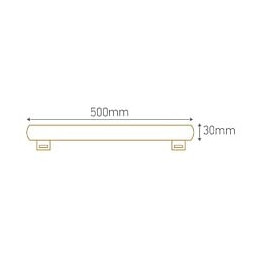 Tube Latéral Led S14s 8w 2700k (blanc Chaud) 640lm - 500mm
