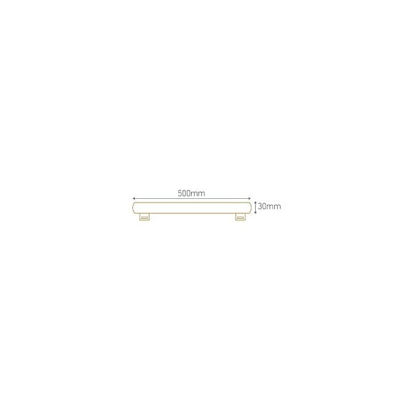 Tube Latéral Led S14s 8w 2700k (blanc Chaud) 640lm - 500mm