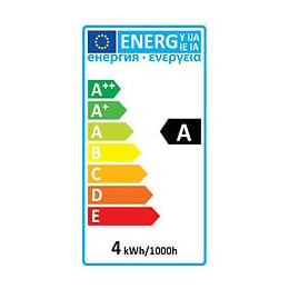 Ampoule Standard Filament Led 4 Loops 4w B22 Blanc Doux Ambrée