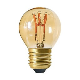 Ampoule Sphérique Filament Led 3 Loops 3w E27 2000k 100lm Dimmable Ambrée