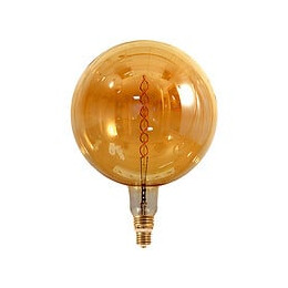 Globe Géant Ø380mm Filament Led Spiral 8w E40 2000k 400lm Dim Ambré