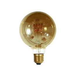 Ampoule Globe G95 Filament Led Torsadés 4w E27 2000k Dimmable Smokey