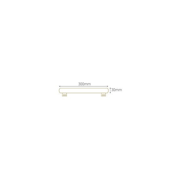 Tube Latéral Led S14s 8w 2700k (blanc Chaud) 640lm - 300mm