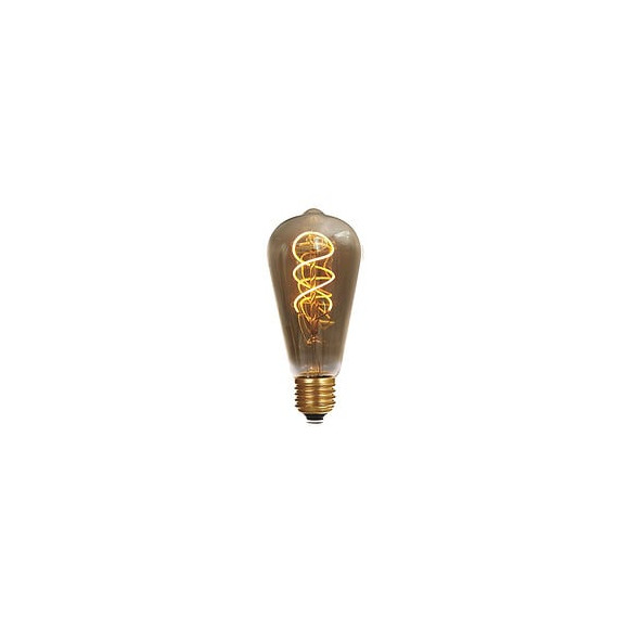 Ampoule Edison Filament Led Torsadé 5w E27 2000k 220lm Smokey