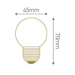 Sphérique Led 1w E27 30lm Bleu