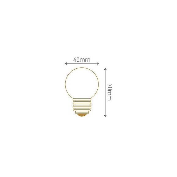 Sphérique Led 1w E27 30lm Bleu