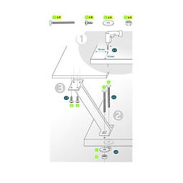 Support De Snack Zen En Aluminium Anodisé Lot De 2