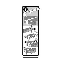Profil De Jonction Bord À Bord,plan De Travail 58mm, Forme 2 Quarts De Rond, De Rayon 0 - 2 Mm, Alu