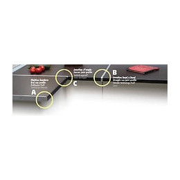 Profil De Jonction Bord À Bord,plan De Travail 58mm, Forme 2 Quarts De Rond, De Rayon 0 - 2 Mm, Alu