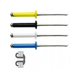 48 Rivets Éclatés Alu/acier À Tête Plate Couleur Ø 4 X 16 Mm