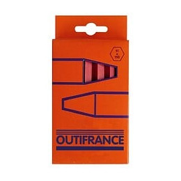 Boîte De 12 Craies Rouges Industrielles