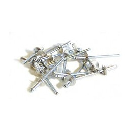 50 Rivets Alu / Acier À Tête Large Ø 4,8 X 14 Mm