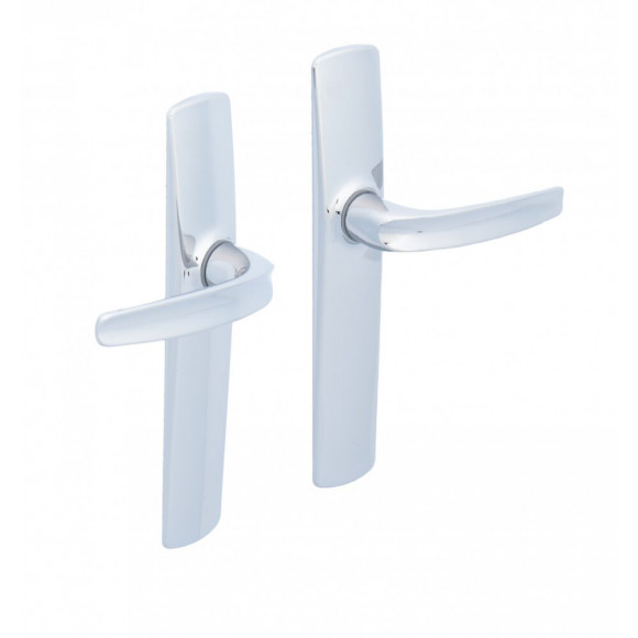 2 Poignées De Porte Rivangers Sans Trou Vachette, Zamak Entraxe 165 Mm