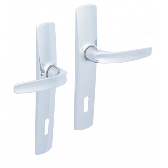 2 Poignées De Porte Rivangers Trou De Clé Vachette, Zamak Entraxe 165 Mm