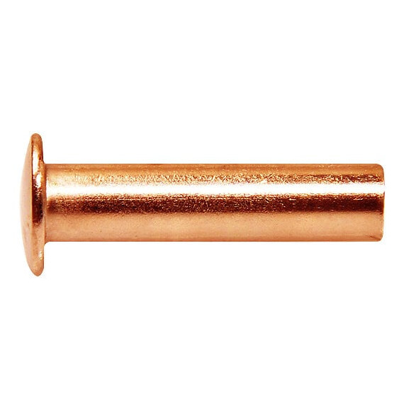 Rivets Pleins En Cuivre Ø 5x20 - 25 Pièces