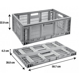 Casier Tontarelli Plastique Gris L.60 X P.40 X H.22.9 Cm Cm, 46 L