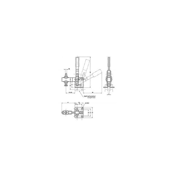 Sauterelle À Serrage Et Levier Verticaux 12 À 35 Mm