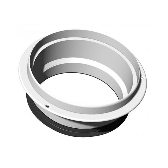 Bouche D'extraction Pvc S&p, Diam.125/125 Mm Barj 45/135