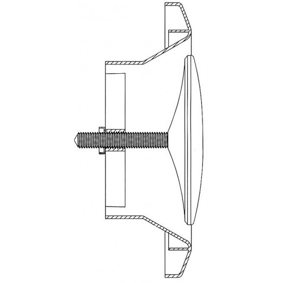 Bouche D'extraction Pvc S&p, Diam.80/80 Mm Ber 80 P
